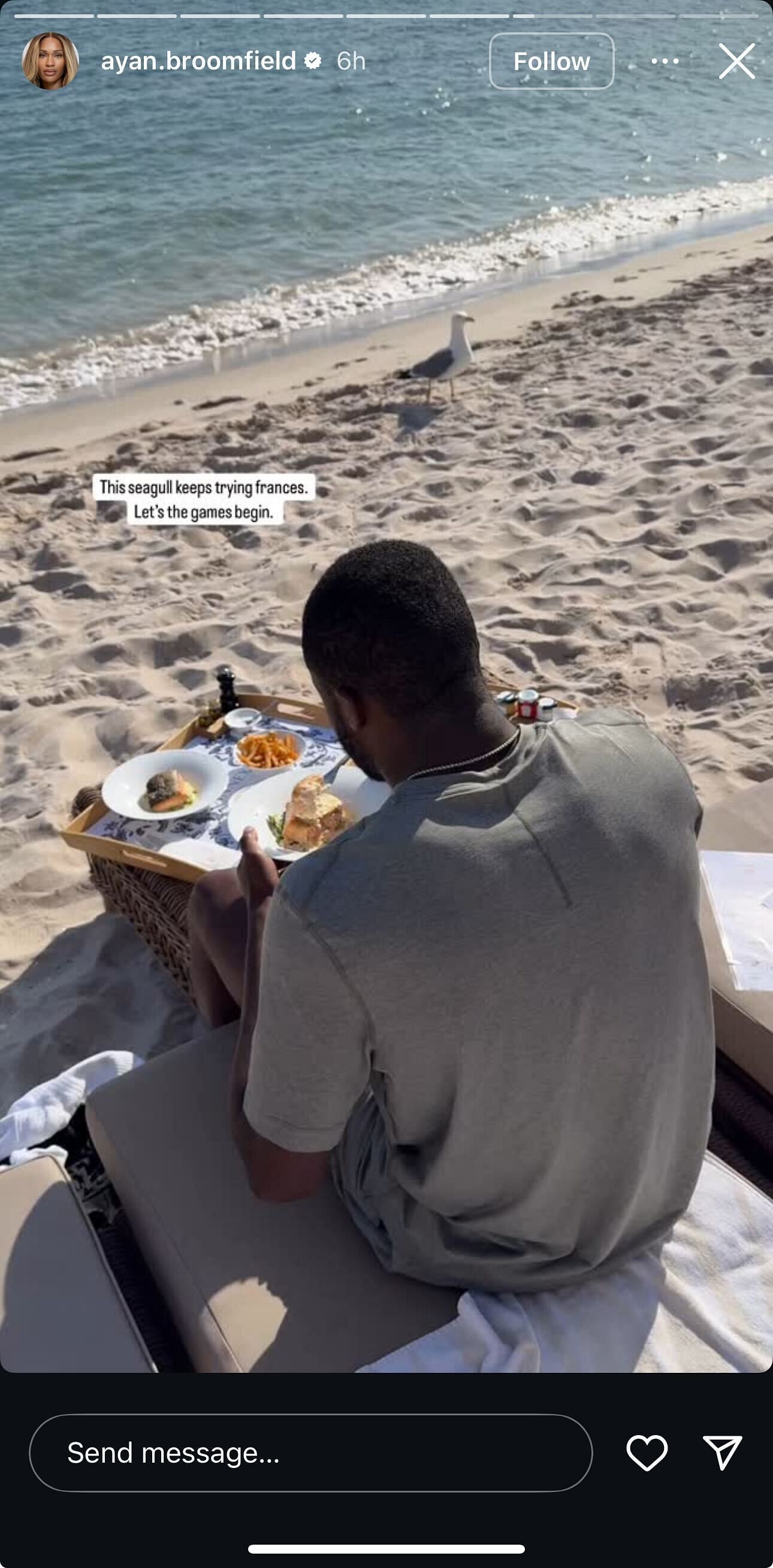 Ayan Broomfield's story | Image Source: Instagram/@ayan.broomfield